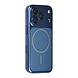 TUNIQ TUNIQ iPhone 17 Pro Back cover case - Magsafe With fiber pattern PC - Blue TUNIQ TUNIQ iPhone 17 Pro Back cover case - Magsafe With fiber pattern PC - Blue