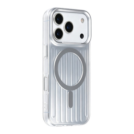 TUNIQ TUNIQ iPhone 17 Pro Back-Cover hul - luggage IMD MagSafe - Silber TUNIQ TUNIQ iPhone 17 Pro Back-Cover hul - luggage IMD MagSafe - Silber