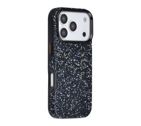 TUNIQ TUNIQ iPhone 17 Pro Back-Cover hul - Glitter Magsafe TPU+PC - Schwarz TUNIQ TUNIQ iPhone 17 Pro Back-Cover hul - Glitter Magsafe TPU+PC - Schwarz