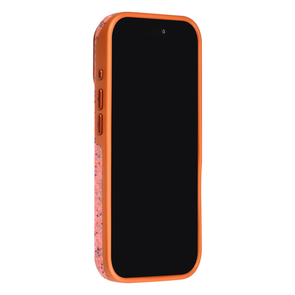 TUNIQ TUNIQ iPhone 17 Pro Back cover case - Glitter Magsafe TPU+PC - Orange TUNIQ TUNIQ iPhone 17 Pro Back cover case - Glitter Magsafe TPU+PC - Orange