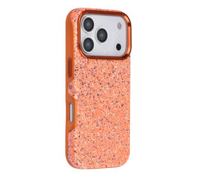 TUNIQ TUNIQ iPhone 17 Pro Back cover case - Glitter Magsafe TPU+PC - Orange TUNIQ TUNIQ iPhone 17 Pro Back cover case - Glitter Magsafe TPU+PC - Orange