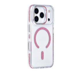 TUNIQ TUNIQ iPhone 17 Pro Back-Cover hul - Diamond MagSafe TPU+PC - Rosa