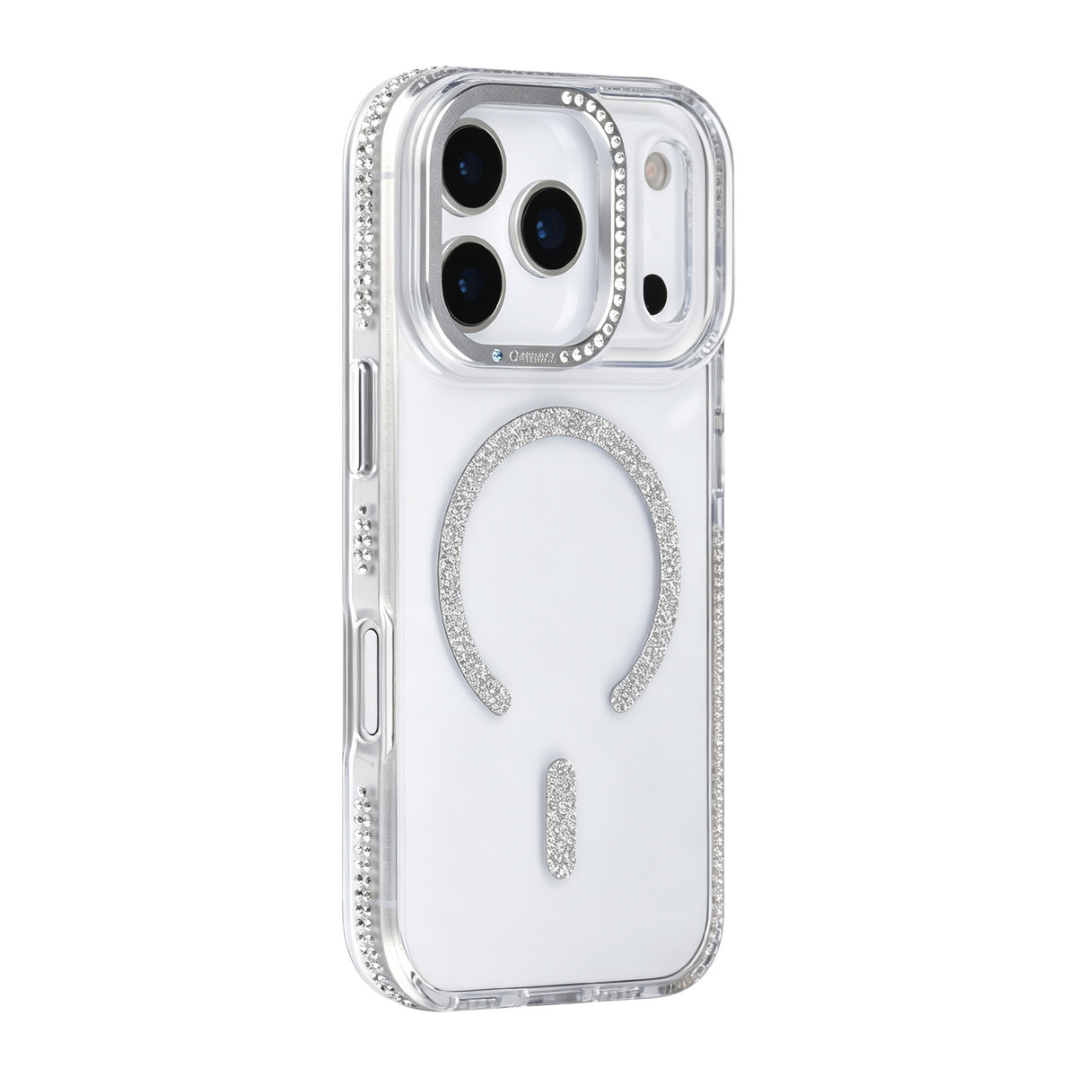 TUNIQ TUNIQ iPhone 17 Pro Backcover hoesje - Diamond MagSafe TPU+PC - Grijs