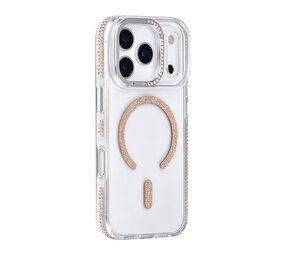 TUNIQ TUNIQ iPhone 17 Pro Back cover case - Diamond MagSafe TPU+PC - Gold TUNIQ TUNIQ iPhone 17 Pro Back cover case - Diamond MagSafe TPU+PC - Gold