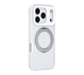 TUNIQ TUNIQ iPhone 17 Pro Back-Cover hul - 360 rotation stand MagSafe - Weiß