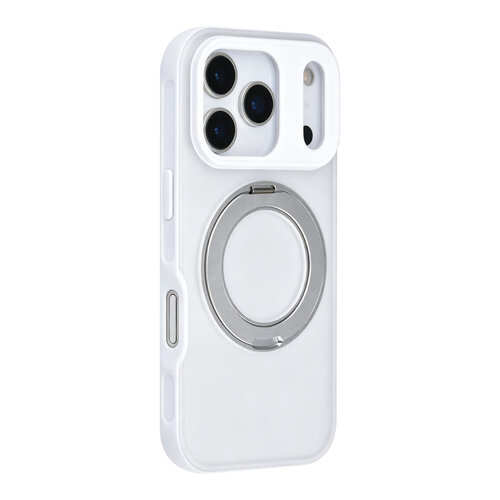 TUNIQ TUNIQ iPhone 17 Pro Back cover coque - 360 rotation stand MagSafe - Blanc
