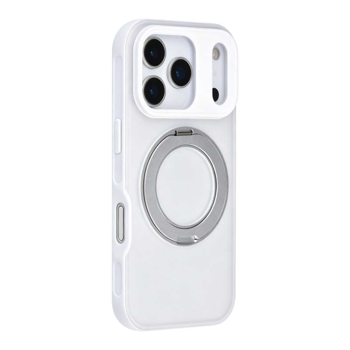 TUNIQ TUNIQ iPhone 17 Pro Backcover hoesje - 360 rotation stand MagSafe - Wit