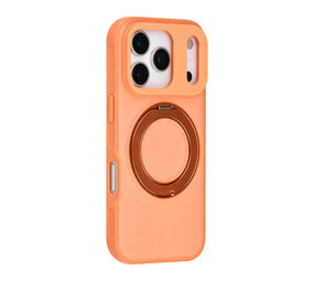 TUNIQ TUNIQ iPhone 17 Pro Back cover coque - 360 rotation stand MagSafe - Orange TUNIQ TUNIQ iPhone 17 Pro Back cover coque - 360 rotation stand MagSafe - Orange