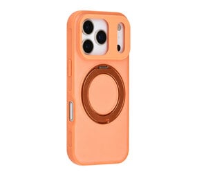 TUNIQ TUNIQ iPhone 17 Pro Back-Cover hul - 360 rotation stand MagSafe - Orange