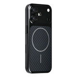 TUNIQ TUNIQ iPhone 17 Back cover case - Magsafe With fiber pattern PC - Black TUNIQ TUNIQ iPhone 17 Back cover case - Magsafe With fiber pattern PC - Black