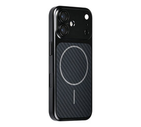 TUNIQ TUNIQ iPhone 17 Back cover case - Magsafe With fiber pattern PC - Black TUNIQ TUNIQ iPhone 17 Back cover case - Magsafe With fiber pattern PC - Black