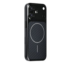 TUNIQ TUNIQ iPhone 17 Back cover coque - Magsafe With fiber pattern PC - Noir TUNIQ TUNIQ iPhone 17 Back cover coque - Magsafe With fiber pattern PC - Noir