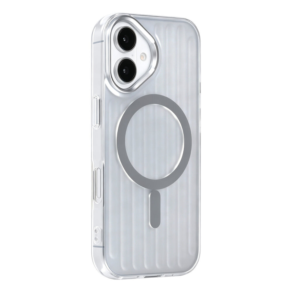TUNIQ TUNIQ iPhone 17 Back cover case - luggage IMD MagSafe - Silver TUNIQ TUNIQ iPhone 17 Back cover case - luggage IMD MagSafe - Silver