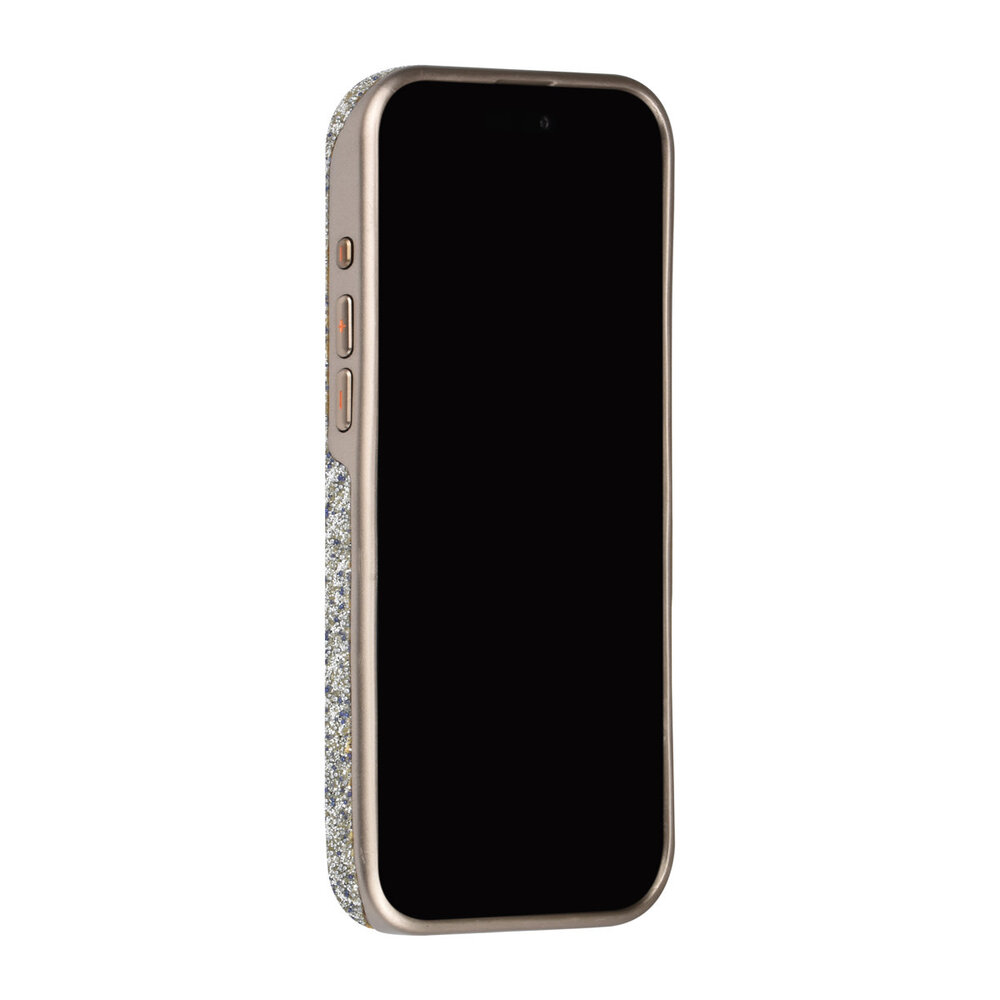 TUNIQ TUNIQ iPhone 16 Pro Max Backcover hoesje - Glitter Magsafe TPU+PC - Zilver TUNIQ TUNIQ iPhone 16 Pro Max Backcover hoesje - Glitter Magsafe TPU+PC - Zilver