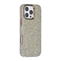 TUNIQ iPhone 16 Pro Max Backcover hoesje - Glitter Magsafe TPU+PC - Zilver