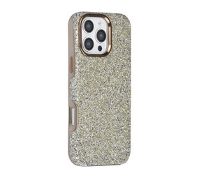 TUNIQ TUNIQ iPhone 16 Pro Max Backcover hoesje - Glitter Magsafe TPU+PC - Zilver TUNIQ TUNIQ iPhone 16 Pro Max Backcover hoesje - Glitter Magsafe TPU+PC - Zilver