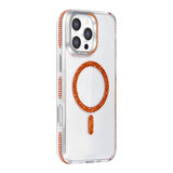 TUNIQ TUNIQ iPhone 16 Pro Max Back-Cover hul - Diamond MagSafe TPU+PC - Orange TUNIQ TUNIQ iPhone 16 Pro Max Back-Cover hul - Diamond MagSafe TPU+PC - Orange