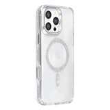TUNIQ TUNIQ iPhone 16 Pro Max Back cover case - Diamond MagSafe TPU+PC - Grey TUNIQ TUNIQ iPhone 16 Pro Max Back cover case - Diamond MagSafe TPU+PC - Grey