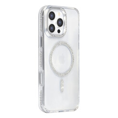 TUNIQ iPhone 16 Pro Max Back-Cover hul - Diamond MagSafe TPU+PC - Grau
