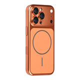 TUNIQ TUNIQ iPhone 16 Pro Back cover case - Magsafe With fiber pattern PC - Orange TUNIQ TUNIQ iPhone 16 Pro Back cover case - Magsafe With fiber pattern PC - Orange