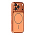 TUNIQ iPhone 16 Pro Backcover hoesje - Magsafe With fiber pattern PC - Oranje TUNIQ iPhone 16 Pro Backcover hoesje - Magsafe With fiber pattern PC - Oranje