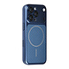 TUNIQ TUNIQ iPhone 16 Pro Back cover case - Magsafe With fiber pattern PC - Blue TUNIQ TUNIQ iPhone 16 Pro Back cover case - Magsafe With fiber pattern PC - Blue