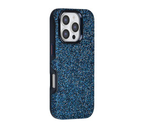 TUNIQ TUNIQ iPhone 16 Pro Back-Cover hul - Glitter Magsafe TPU+PC - Blau TUNIQ TUNIQ iPhone 16 Pro Back-Cover hul - Glitter Magsafe TPU+PC - Blau