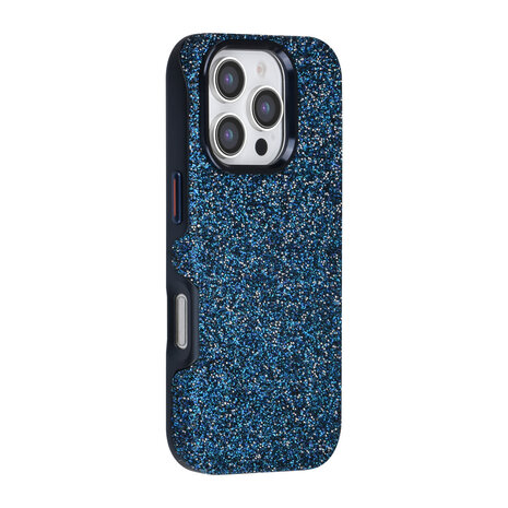 TUNIQ TUNIQ iPhone 16 Pro Back cover case - Glitter Magsafe TPU+PC - Blue TUNIQ TUNIQ iPhone 16 Pro Back cover case - Glitter Magsafe TPU+PC - Blue