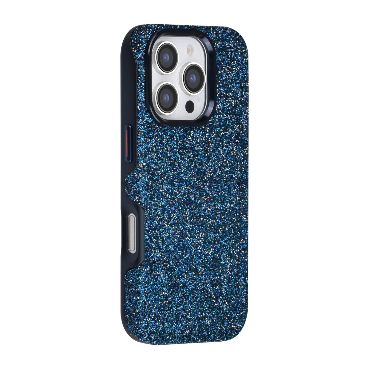 TUNIQ TUNIQ iPhone 16 Pro Backcover hoesje - Glitter Magsafe TPU+PC - Blauw