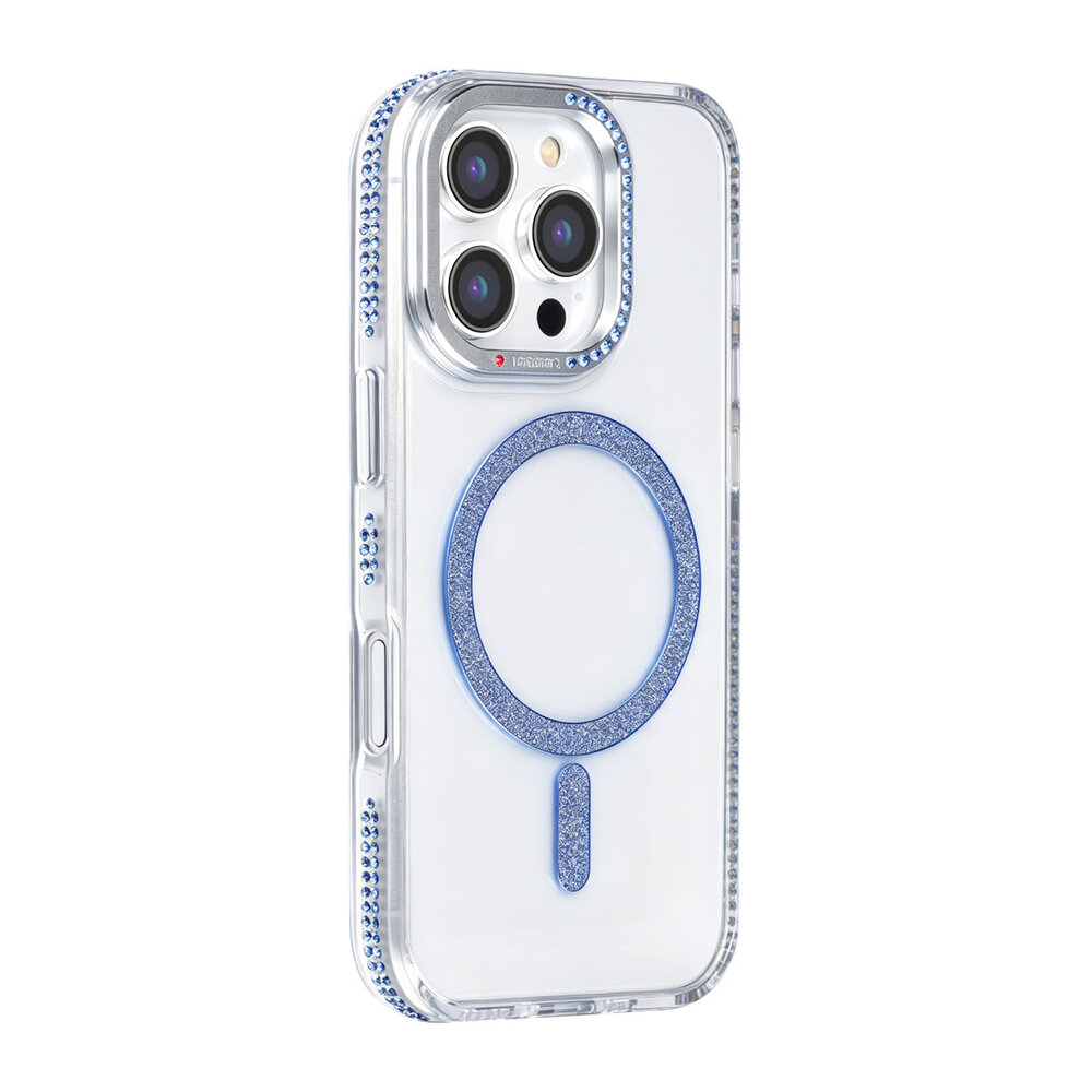 TUNIQ TUNIQ iPhone 16 Pro Backcover hoesje - Diamond MagSafe TPU+PC - Blauw TUNIQ TUNIQ iPhone 16 Pro Backcover hoesje - Diamond MagSafe TPU+PC - Blauw