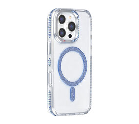 TUNIQ TUNIQ iPhone 16 Pro Back-Cover hul - Diamond MagSafe TPU+PC - Blau TUNIQ TUNIQ iPhone 16 Pro Back-Cover hul - Diamond MagSafe TPU+PC - Blau