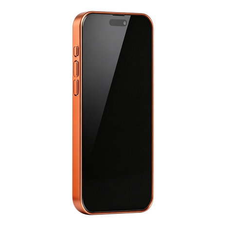 TUNIQ TUNIQ iPhone 15 Pro Max Back cover case - Magsafe With fiber pattern PC - Orange TUNIQ TUNIQ iPhone 15 Pro Max Back cover case - Magsafe With fiber pattern PC - Orange