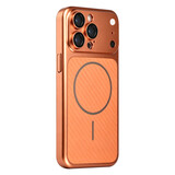 TUNIQ TUNIQ iPhone 15 Pro Max Back cover case - Magsafe With fiber pattern PC - Orange TUNIQ TUNIQ iPhone 15 Pro Max Back cover case - Magsafe With fiber pattern PC - Orange