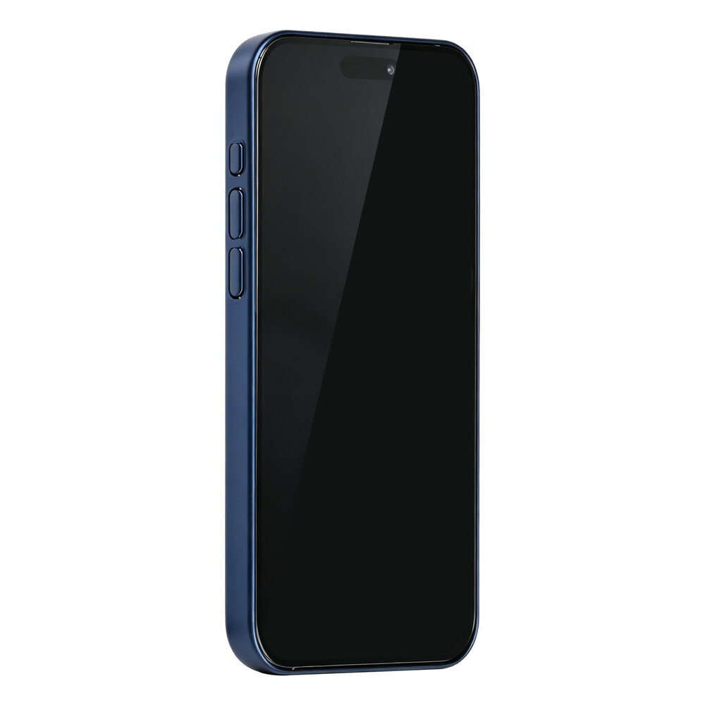 TUNIQ TUNIQ iPhone 15 Pro Max Back cover coque - Magsafe With fiber pattern PC - Bleu TUNIQ TUNIQ iPhone 15 Pro Max Back cover coque - Magsafe With fiber pattern PC - Bleu