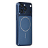 TUNIQ iPhone 15 Pro Max Backcover hoesje - Magsafe With fiber pattern PC - Blauw TUNIQ iPhone 15 Pro Max Backcover hoesje - Magsafe With fiber pattern PC - Blauw