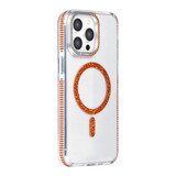 TUNIQ TUNIQ iPhone 15 Pro Max Backcover hoesje - Diamond MagSafe TPU+PC - Oranje TUNIQ TUNIQ iPhone 15 Pro Max Backcover hoesje - Diamond MagSafe TPU+PC - Oranje