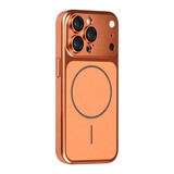 TUNIQ TUNIQ iPhone 15 Pro Back cover case - Magsafe With fiber pattern PC - Orange TUNIQ TUNIQ iPhone 15 Pro Back cover case - Magsafe With fiber pattern PC - Orange