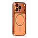 TUNIQ TUNIQ iPhone 15 Pro Back cover case - Magsafe With fiber pattern PC - Orange TUNIQ TUNIQ iPhone 15 Pro Back cover case - Magsafe With fiber pattern PC - Orange