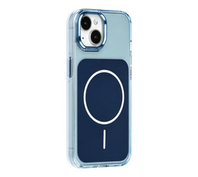 TUNIQ TUNIQ iPhone 15 Back cover case - MagSafe glossy PC - Blue TUNIQ TUNIQ iPhone 15 Back cover case - MagSafe glossy PC - Blue