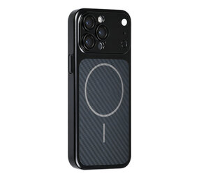 TUNIQ TUNIQ iPhone 14 Pro Max Back cover case - Magsafe With fiber pattern PC - Black TUNIQ TUNIQ iPhone 14 Pro Max Back cover case - Magsafe With fiber pattern PC - Black