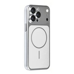 TUNIQ iPhone 14 Pro Max Back-Cover hul - Magsafe With fiber pattern PC - Silber