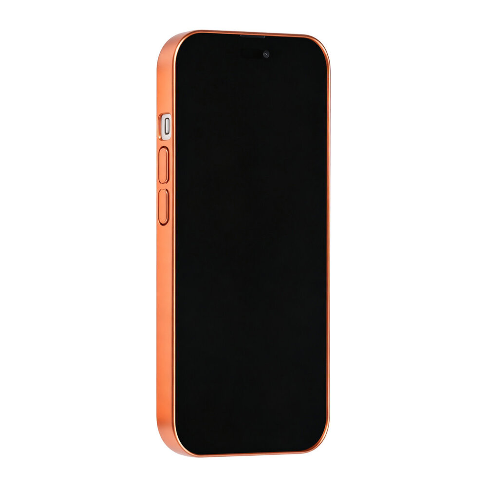 TUNIQ TUNIQ iPhone 14 Pro Back cover case - Magsafe With fiber pattern PC - Orange TUNIQ TUNIQ iPhone 14 Pro Back cover case - Magsafe With fiber pattern PC - Orange