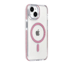 TUNIQ TUNIQ iPhone 14 Back cover case - Diamond MagSafe TPU+PC - Pink TUNIQ TUNIQ iPhone 14 Back cover case - Diamond MagSafe TPU+PC - Pink