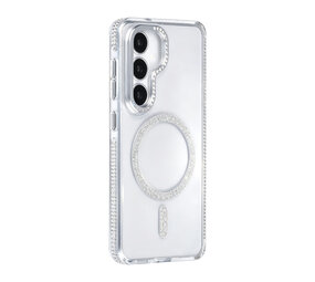 TUNIQ TUNIQ Galaxy S26 Back cover coque - Diamond MagSafe TPU+PC - Gris TUNIQ TUNIQ Galaxy S26 Back cover coque - Diamond MagSafe TPU+PC - Gris