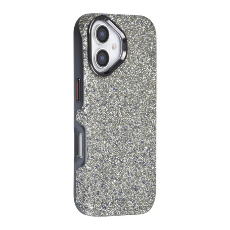 TUNIQ TUNIQ iPhone 17 Back cover coque - Glitter Magsafe TPU+PC - Gris TUNIQ TUNIQ iPhone 17 Back cover coque - Glitter Magsafe TPU+PC - Gris