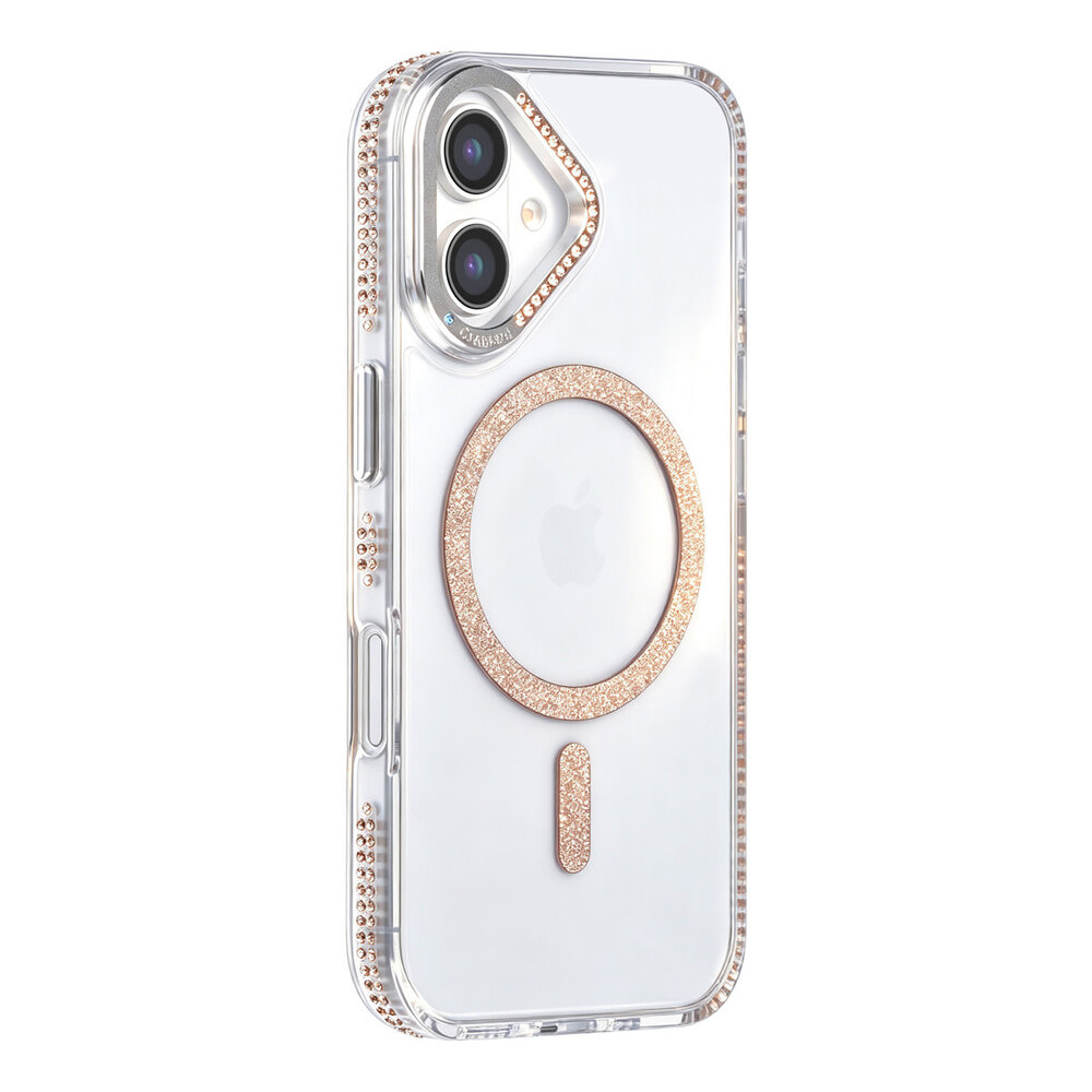 TUNIQ TUNIQ iPhone 17 Back-Cover hul - Diamond MagSafe TPU+PC - Gold