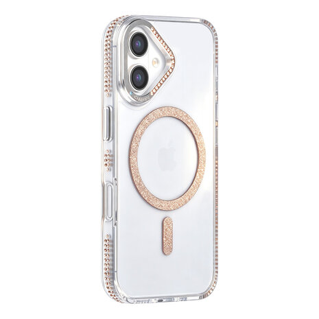 TUNIQ TUNIQ iPhone 17 Back-Cover hul - Diamond MagSafe TPU+PC - Gold