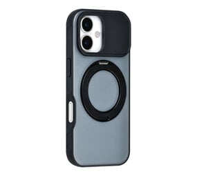 TUNIQ TUNIQ iPhone 17 Back-Cover hul - 360 rotation stand MagSafe - Schwarz