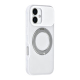 TUNIQ TUNIQ iPhone 17 Back-Cover hul - 360 rotation stand MagSafe - Weiß