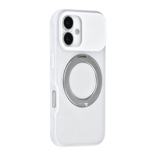 TUNIQ TUNIQ iPhone 17 Back cover coque - 360 rotation stand MagSafe - Blanc